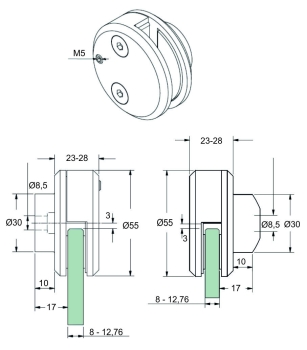 Preview: Klemmbefestigung Art.-Nr. 11290ff