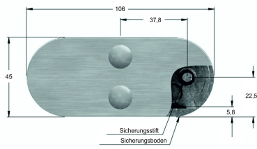 Zeichnung3 Mittel-Klemmbefestigung Art.-Nr. 12920ff