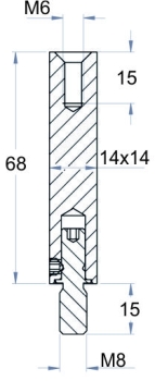 Stift 14 x 14 mm Art.-Nr. 26522870