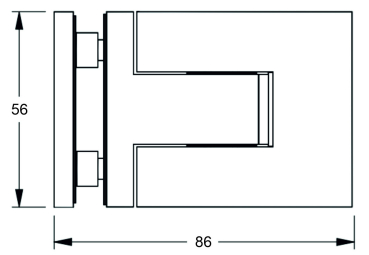 Duschpendeltürband Flamea pro mini Art.-Nr. 46102ff