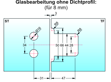 Duschpendeltürband Flamea pro mini Art.-Nr. 46102ff