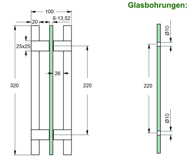 Saunatürgriff Art.-Nr. 46380ff