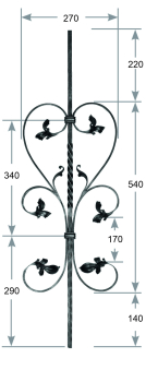 Preview: Zierstab 12 x 12 mm Art.-Nr. 2700607400