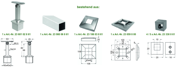 Pfosten Art.-Nr. 24060ff