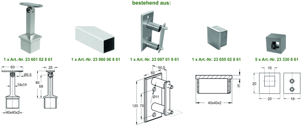 Pfosten Art.-Nr. 24065ff