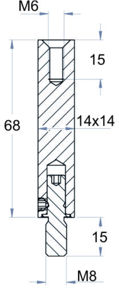 Stift 14 x 14 mm Art.-Nr. 26522870