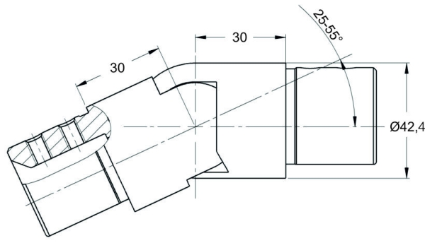 Rohrverbinder absteigend Art.-Nr. 36777ff