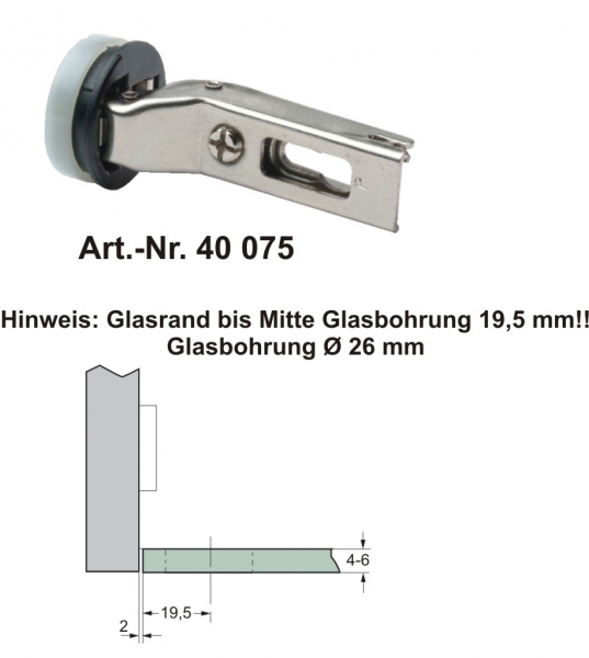 Scharnierarm Art.Nr. 40075ff