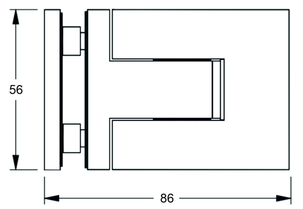 Duschpendeltürband Flamea pro mini Art.-Nr. 46102ff
