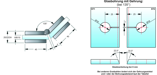 Winkelverbinder Flamea+ Art.-Nr. 46171ff