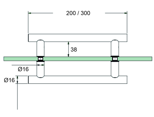 Duschtürgriff Art.-Nr. 43110ff