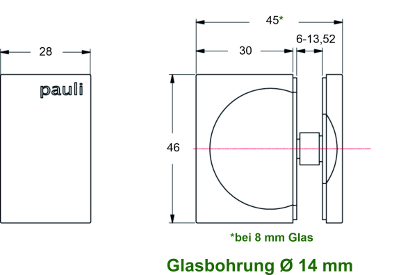 Duschtürknopf Art.-Nr. 46333ff