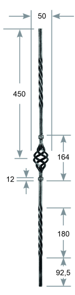 Zierstab 12 x 12 mm Art.-Nr. 2700506400