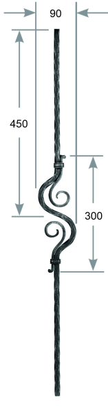 Zierstab 12 x 12 mm Art.-Nr. 2700510400