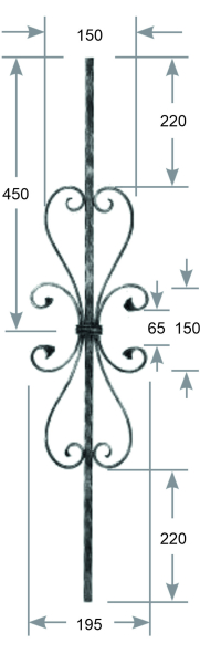 Zierstab 12 x 12 mm Art.-Nr. 2700532400
