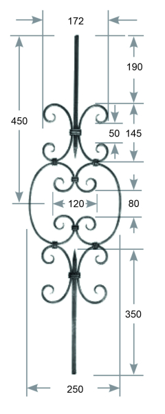 Zierstab 12 x 12 mm Art.-Nr. 2700533400