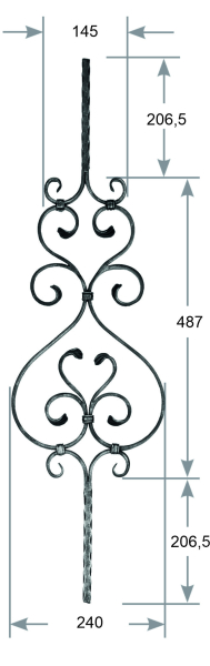 Zierstab 12 x 12 mm Art.-Nr. 2700534400