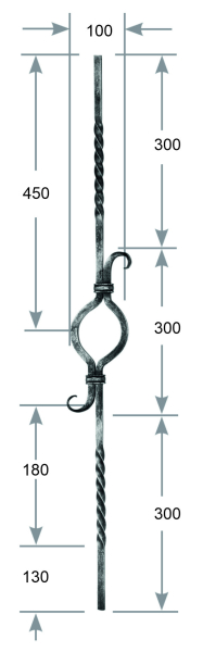 Zierstab 12 x 12 mm Art.-Nr. 2700535400