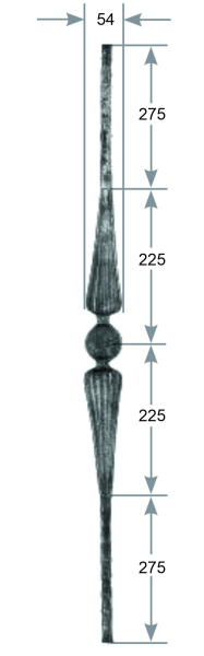 Zierstab 16 x 16 mm Art.-Nr. 2700564400