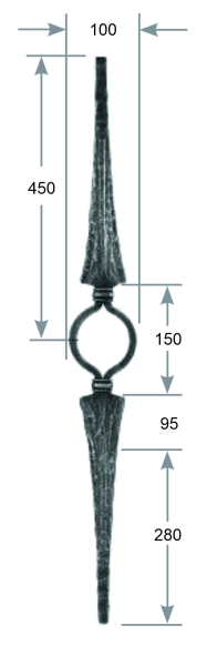 Zierstab 20 x 12 mm Art.-Nr. 2700566400