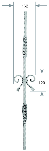Zierstab 12 x 12 mm Art.-Nr. 2700574400