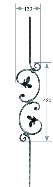 Zierstab 16 x 8 mm Art.-Nr. 2700614400